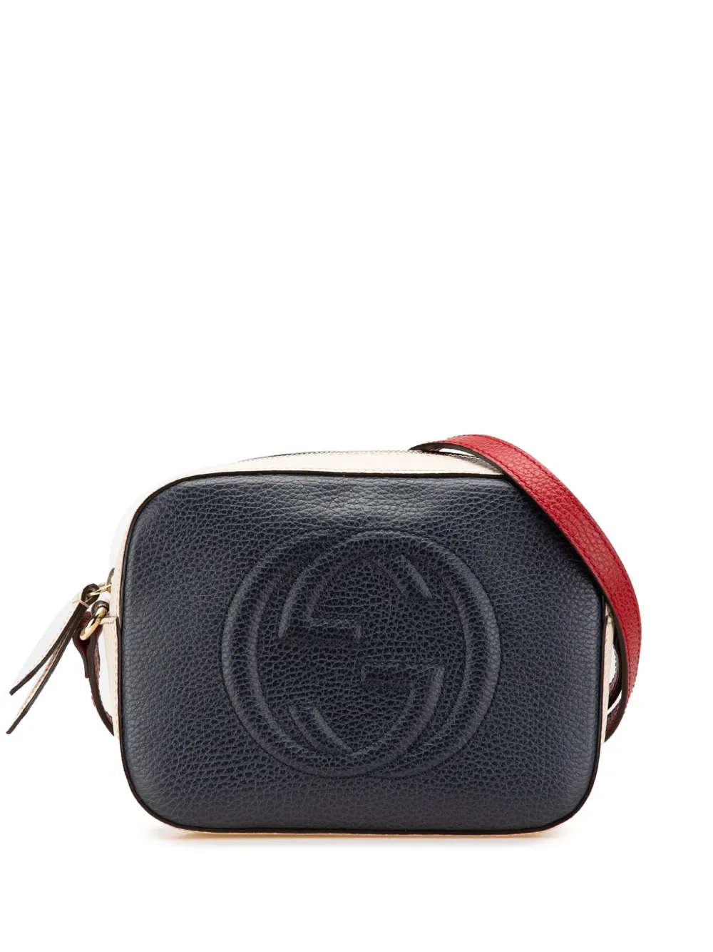Gucci Pre-Owned 2016-2024 Small Tricolor Leather Soho Disco crossbody bag - Nero