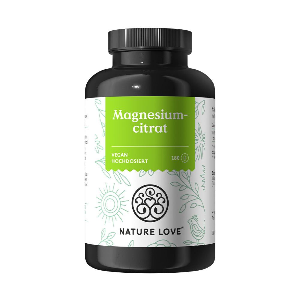 NATURE LOVE® Magnesio (tri-magnesio dicitrato) 180 pz Capsule