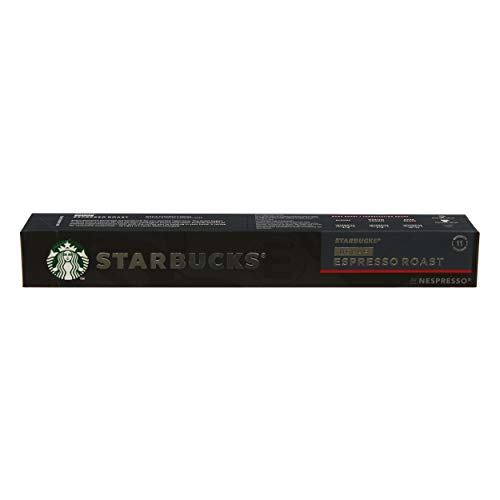 Starbucks Decaf Espresso Roast Caffè, Dark Roast, Caffè Tostato, Nespresso Compatibile, Decaffeina, Capsule Di Caffè, 10 Capsule