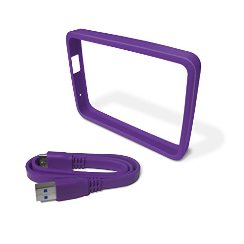 Western Digital Wd Wdbzby0000Npl-Easn Custodia Colorata Per My Passport Ultra Da 1 Tb, Lilla