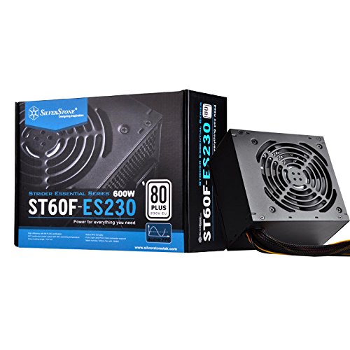 Silverstone Sst-St60F-Es230 - Alimentatore Per Pc Serie Strider Essential, 600W 80 Plus 230V Eu Atx , 120Mm