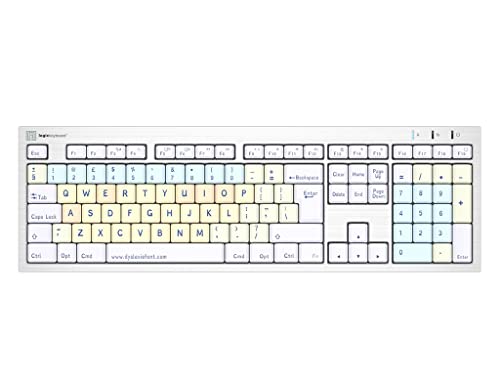 Logickeyboard Dislessia - Tastiera Alba Uk (Mac)