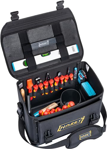 Hazet 191T-2/89 Borsa Portautensili Grande, Valigetta Con 89 Utensili, Compresi Quelli Vde, Robusta In Poliestere Ad Alta Resistenza, Tracolla Imbotti
