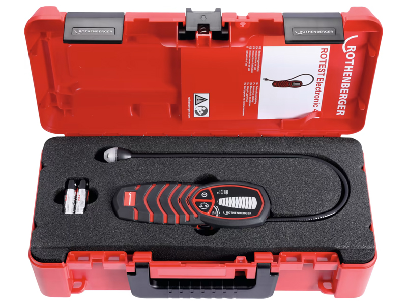 Rothenberger rilevatore perdite gas Rotest Electronic 4 per ambienti e tubazioni in valigetta