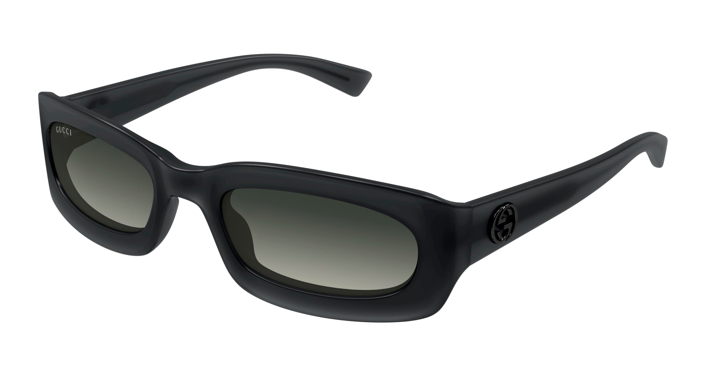 Gucci Uomo Gg1786S 001 Occhiali Da Sole Iniettato Grigio Grigio Rotonda