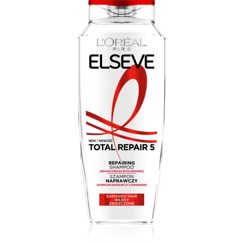 L’Oréal Paris Elvive Total Repair 5 Shampoo Rigenerante Con Cheratina 400 Ml