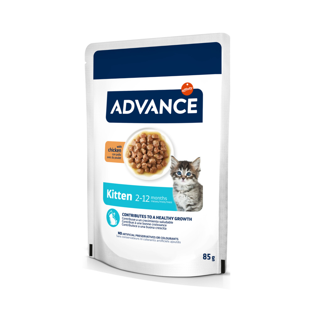 Advance Kitten Pollo umido per gatto - 12 x 85 g