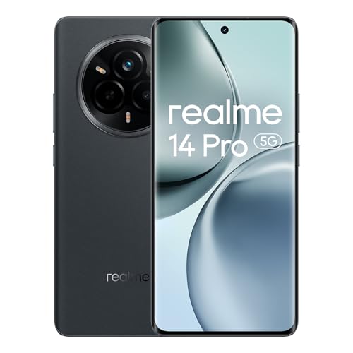 Realme Smartphone 14 Pro 5G | 12 Gb Ram 512 Gb Di Memoria | Fotocamera Da 50 Mp | Display Oled Da 120 Hz | Batteria Da 6000 Mah | Grigio Camoscio