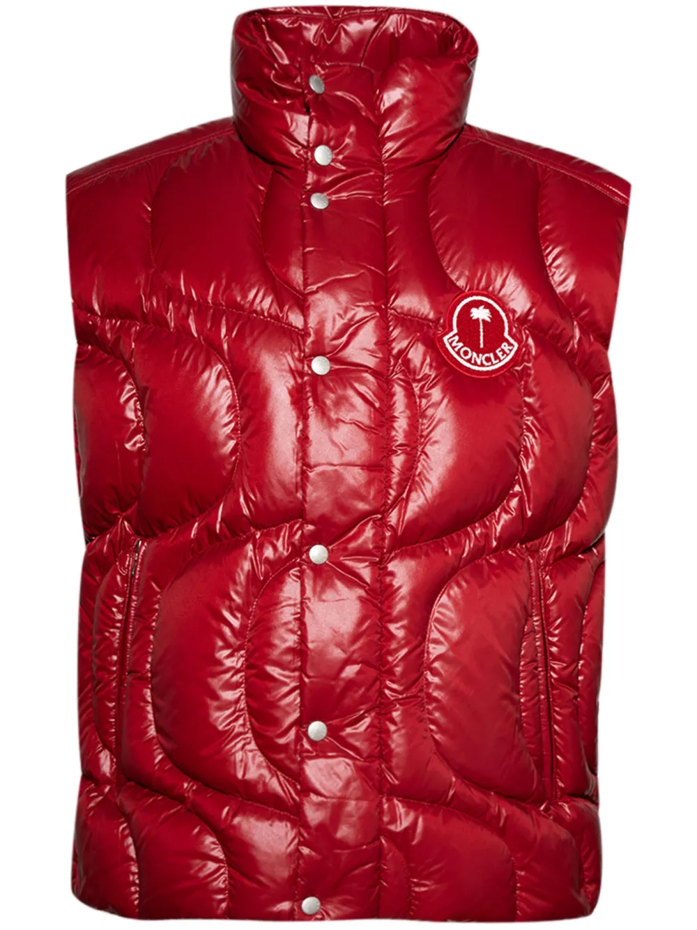 Palm Angels x Moncler Gilet Gwenyth Moncler Genius x Palm Angels - Rosso