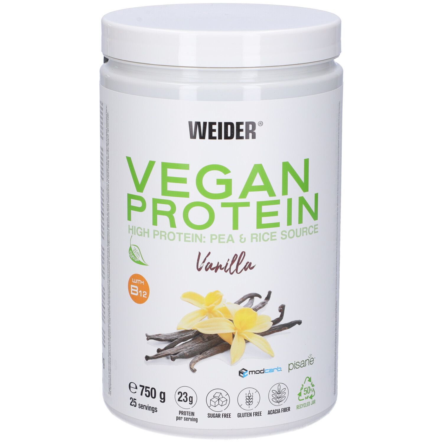 Weider Vegan Protein Vaniglia 750 G g Polvere per soluzione orale