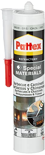 Henkel Pattex – Silicone Barbecue/Camino Cartuccia 500 Ml Grigio