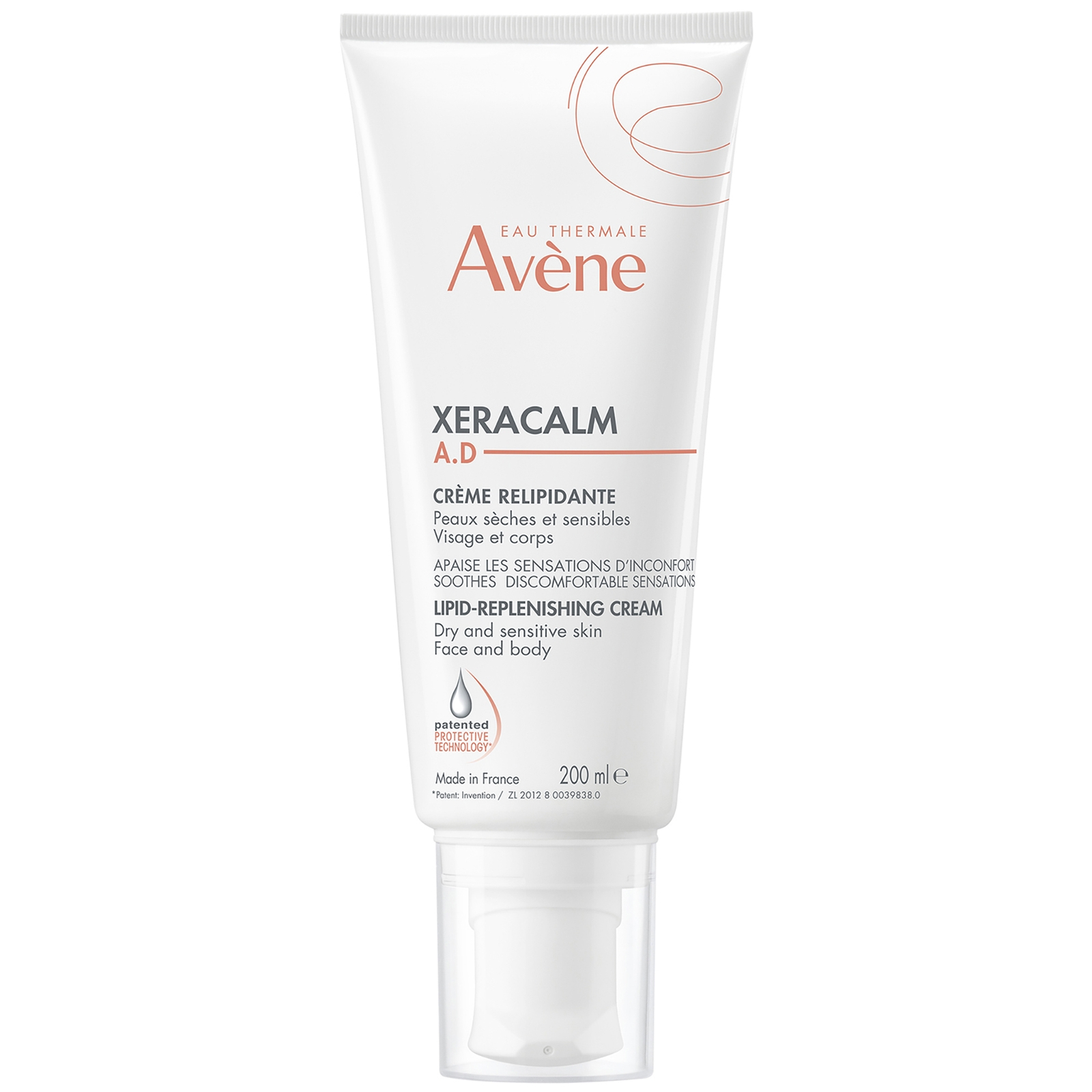Avène XeraCalm A.D. Lipid-Replenishing Cream Moisturiser for Dry, Itchy Skin 200ml