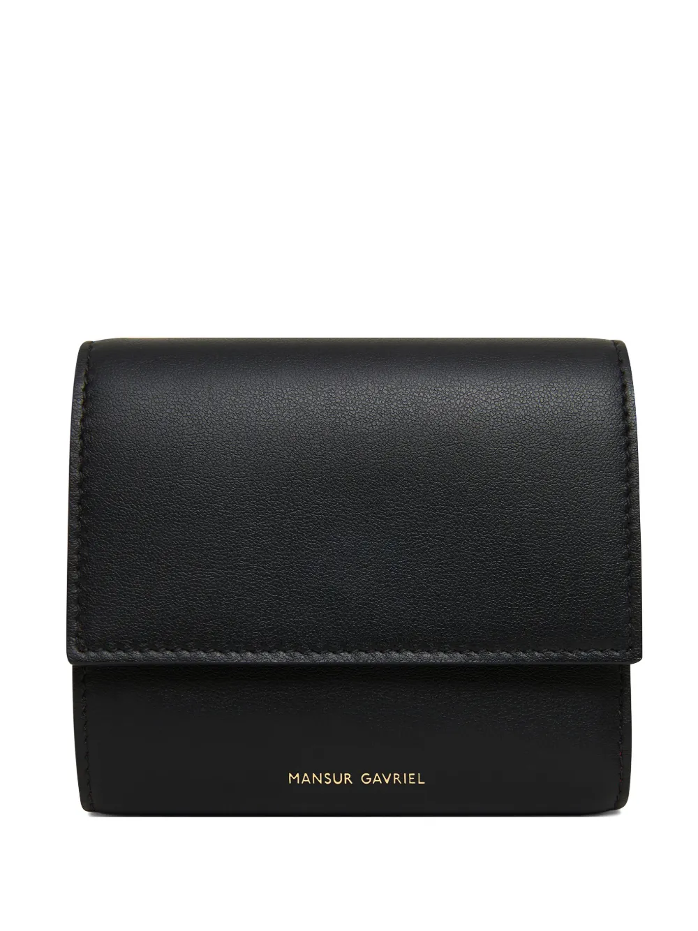 Mansur Gavriel logo-stamp tri-fold wallet - Nero