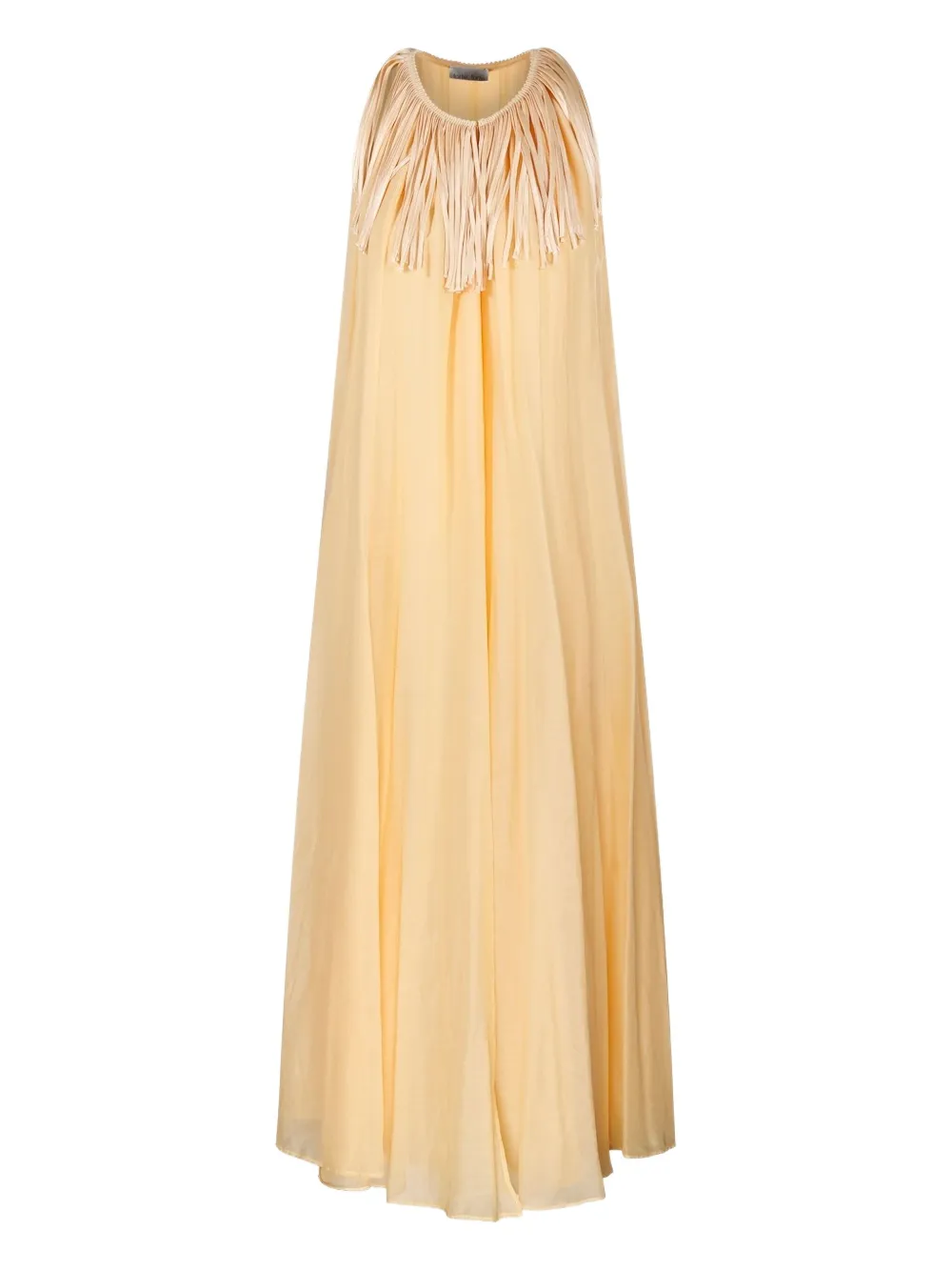 Forte Forte fringe-detail maxi dress - Toni neutri