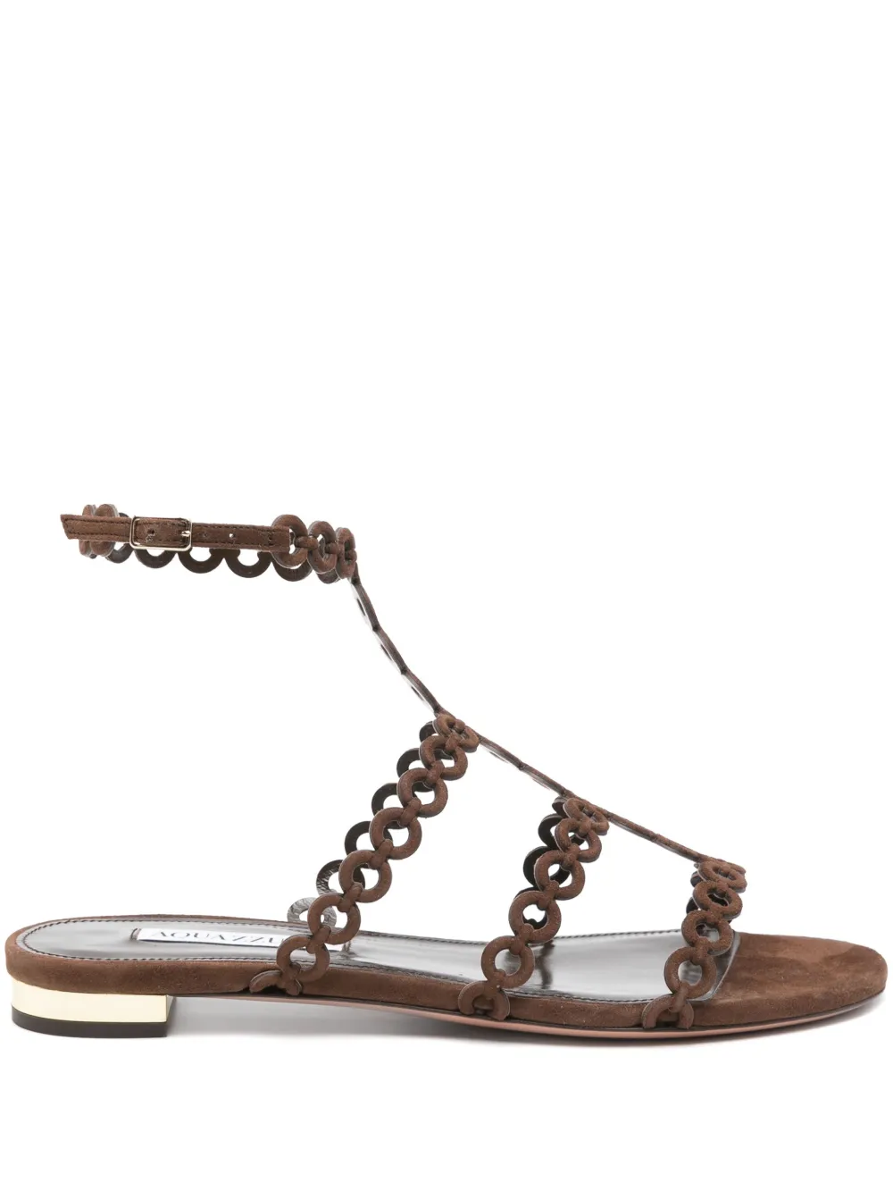 Aquazzura Infinity Chain flats - Marrone