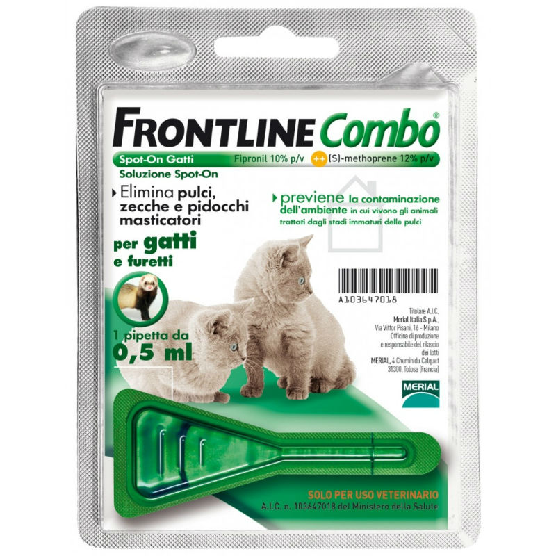 Frontline Combo Spoton Gatti E Furetti 1 Pipetta 0,5 Ml