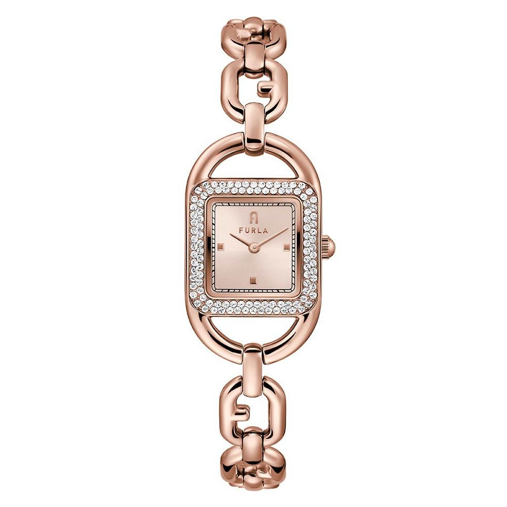 Stroili - Orologio Al Quarzo Furla Chain Square Logo Ww00026005l3