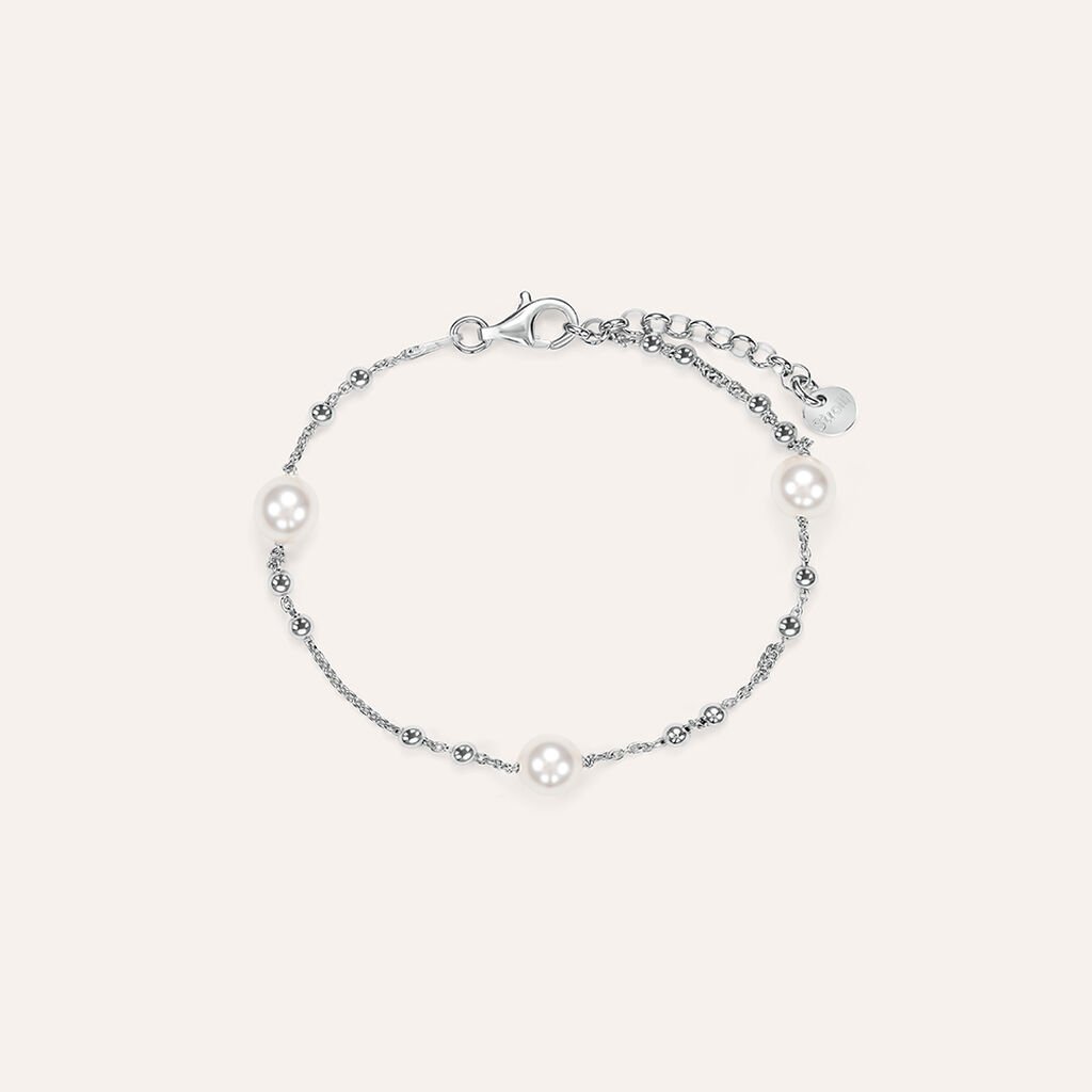 Stroili - Bracciale Silver Pearls Argento Rodiato Perla sintentica