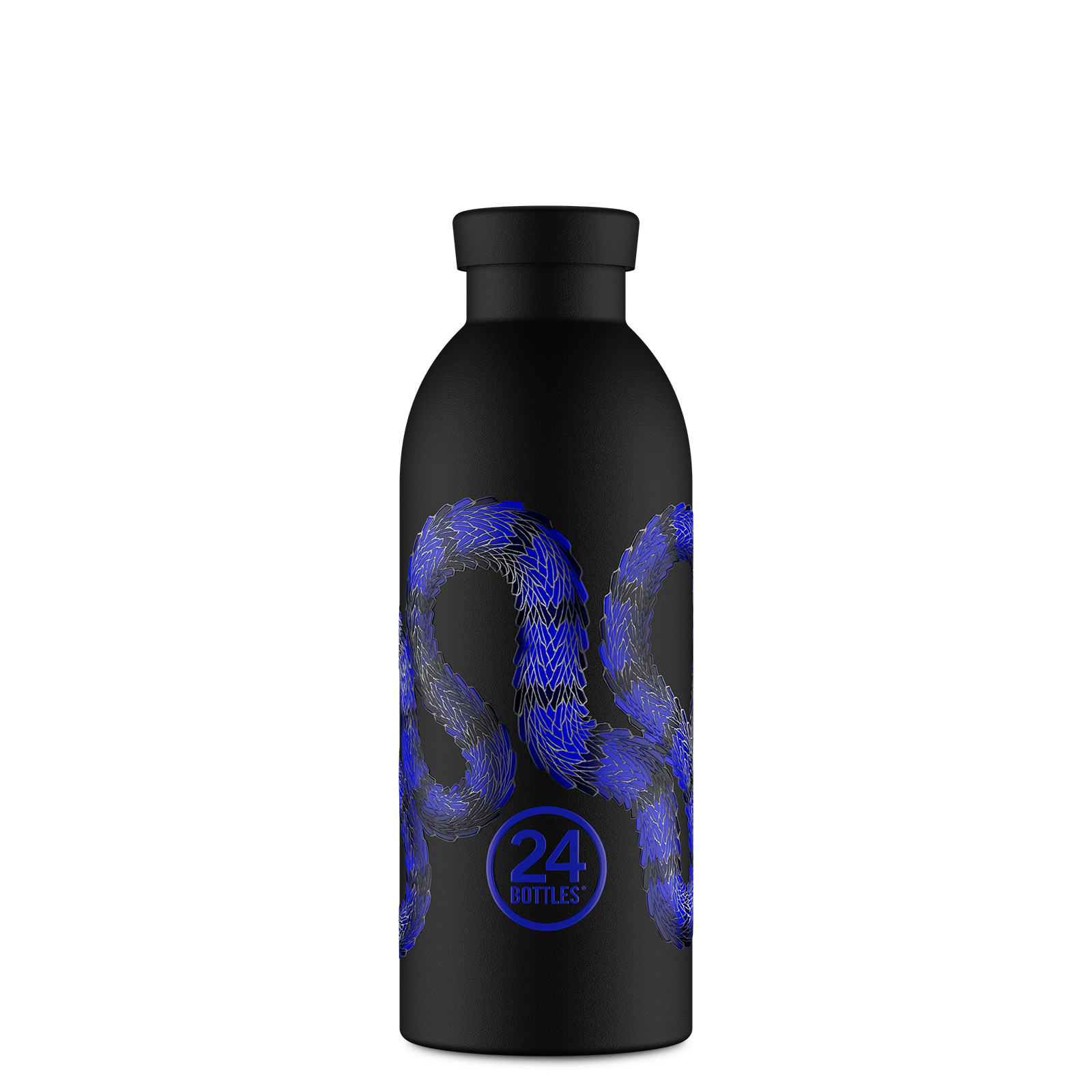 Borraccia Termica in acciaio inox, ermetica 500 ml, Nera, FC Inter ufficiale, Personalizzabile, Clima Bottle INTER x 24Bottles Black - 24Bottles