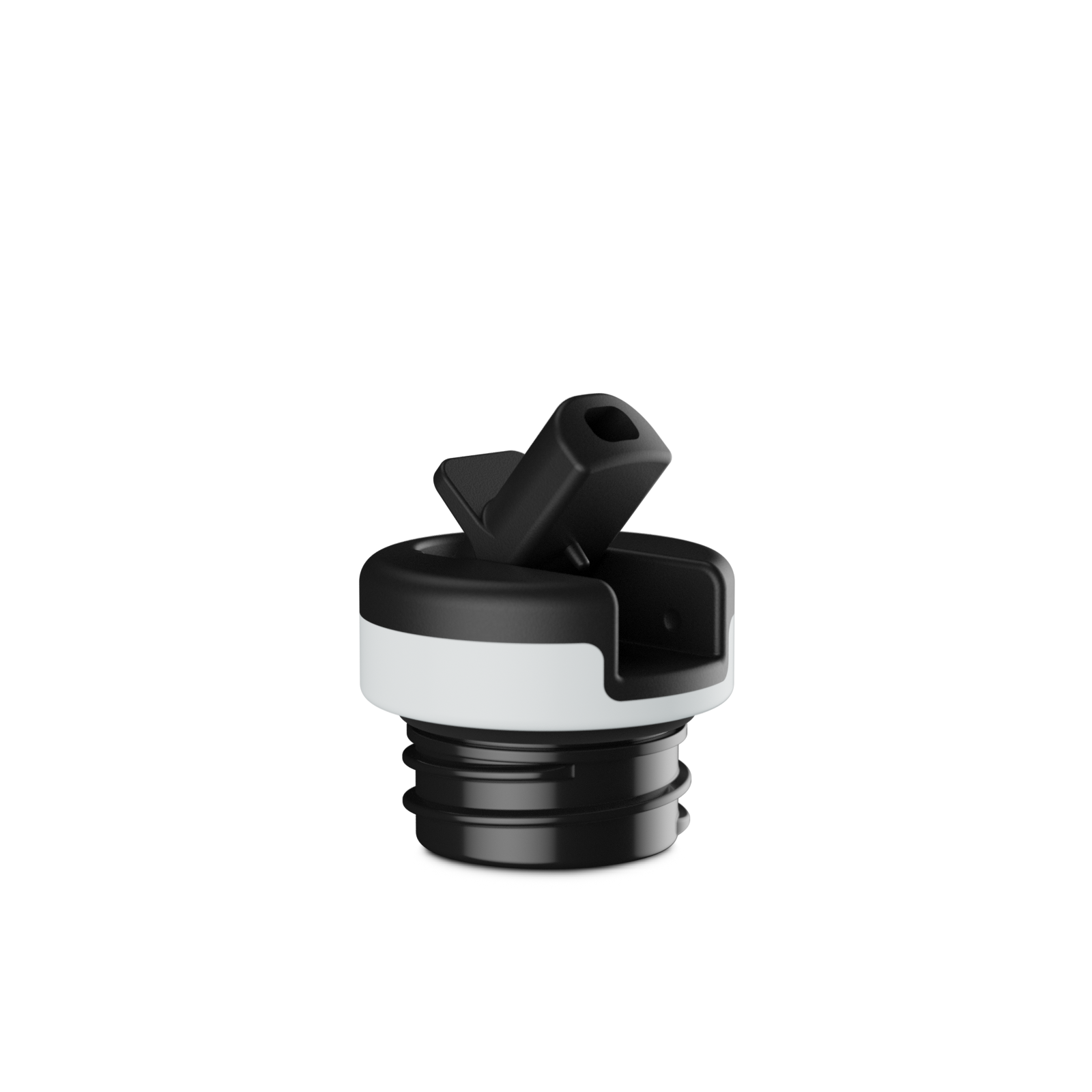 Tappo sportivo con beccuccio, Nero - Accessori 24Bottles