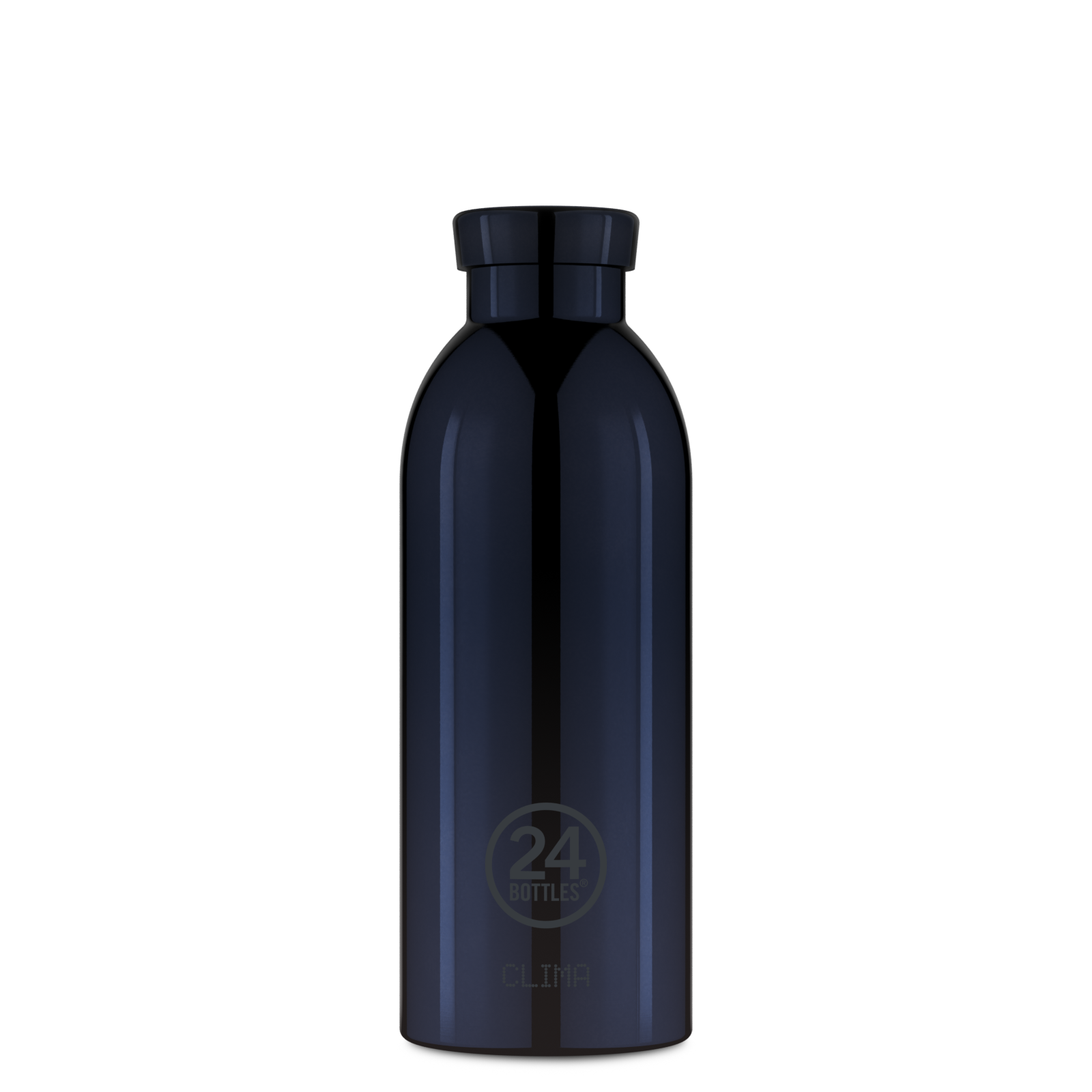 Borraccia Termica in acciaio inox, ermetica 500 ml, Nera, Personalizzabile, Clima Bottle Black Radiance - 24Bottles