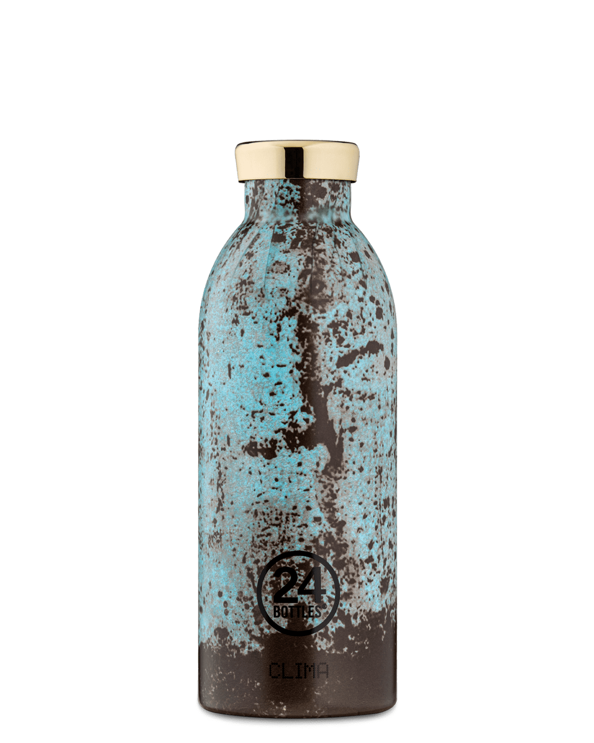 Borraccia Termica in acciaio inox, ermetica 500 ml, Verde, Pattern, Clima Bottle Riace - 24Bottles