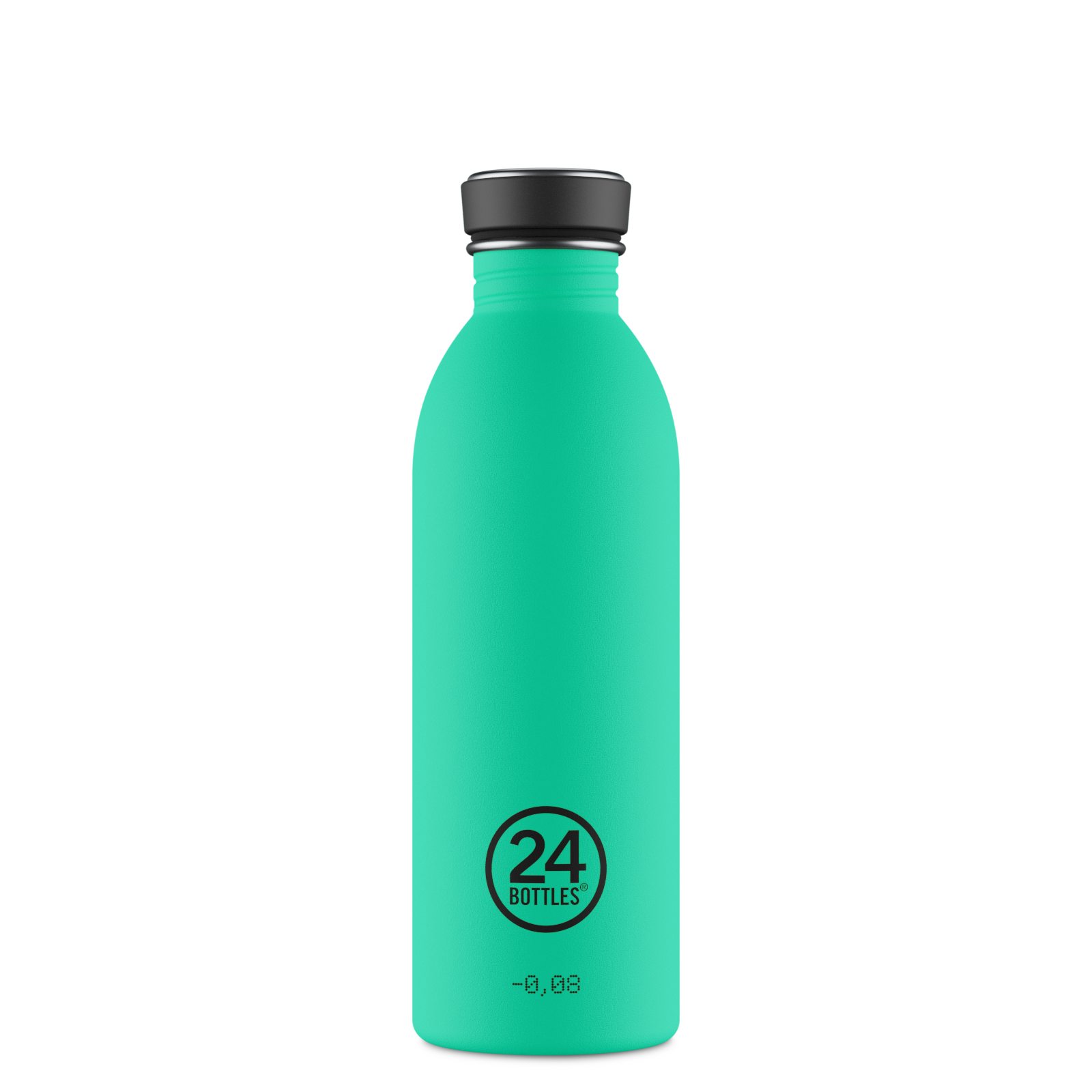 Borraccia in Acciaio Inox leggera, ermetica, 500 ml, Verde Menta, Personalizzabile, Urban Bottle Mint - 24Bottles