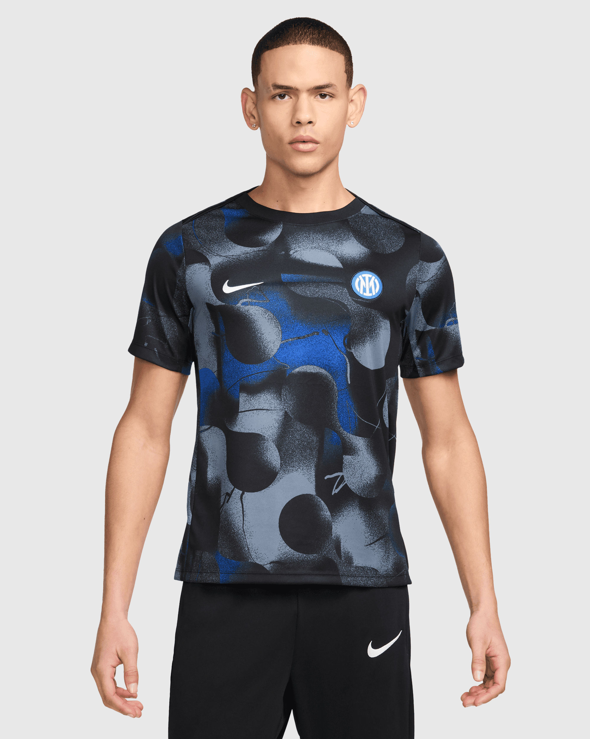 Nike T-Shirt Pre Match Inter Academy Pro Nero Uomo