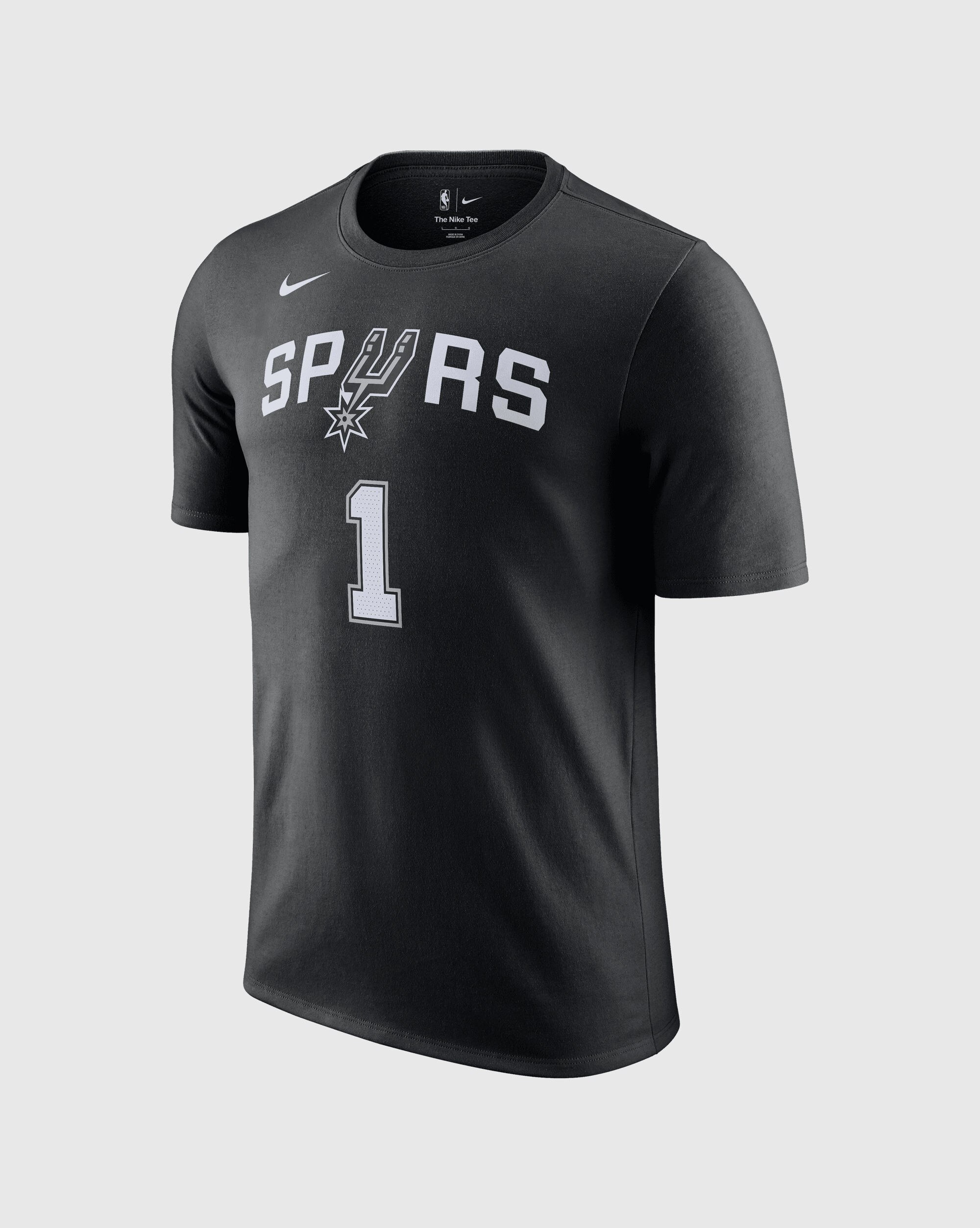 T-Shirt San Antonio Spurs Nero Uomo