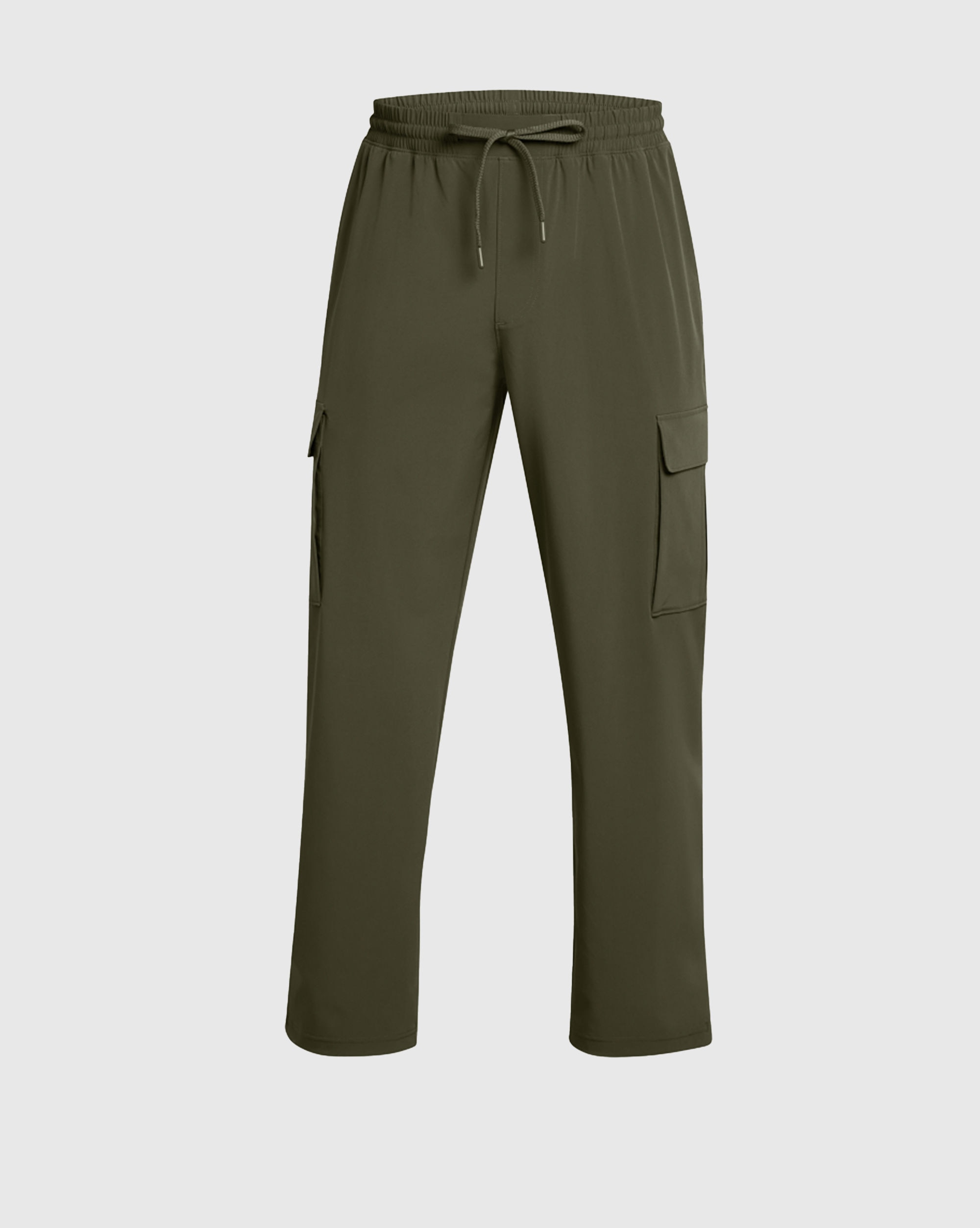 Pantaloni Cargo UA Vibe Woven Marine Od Green Verde Uomo