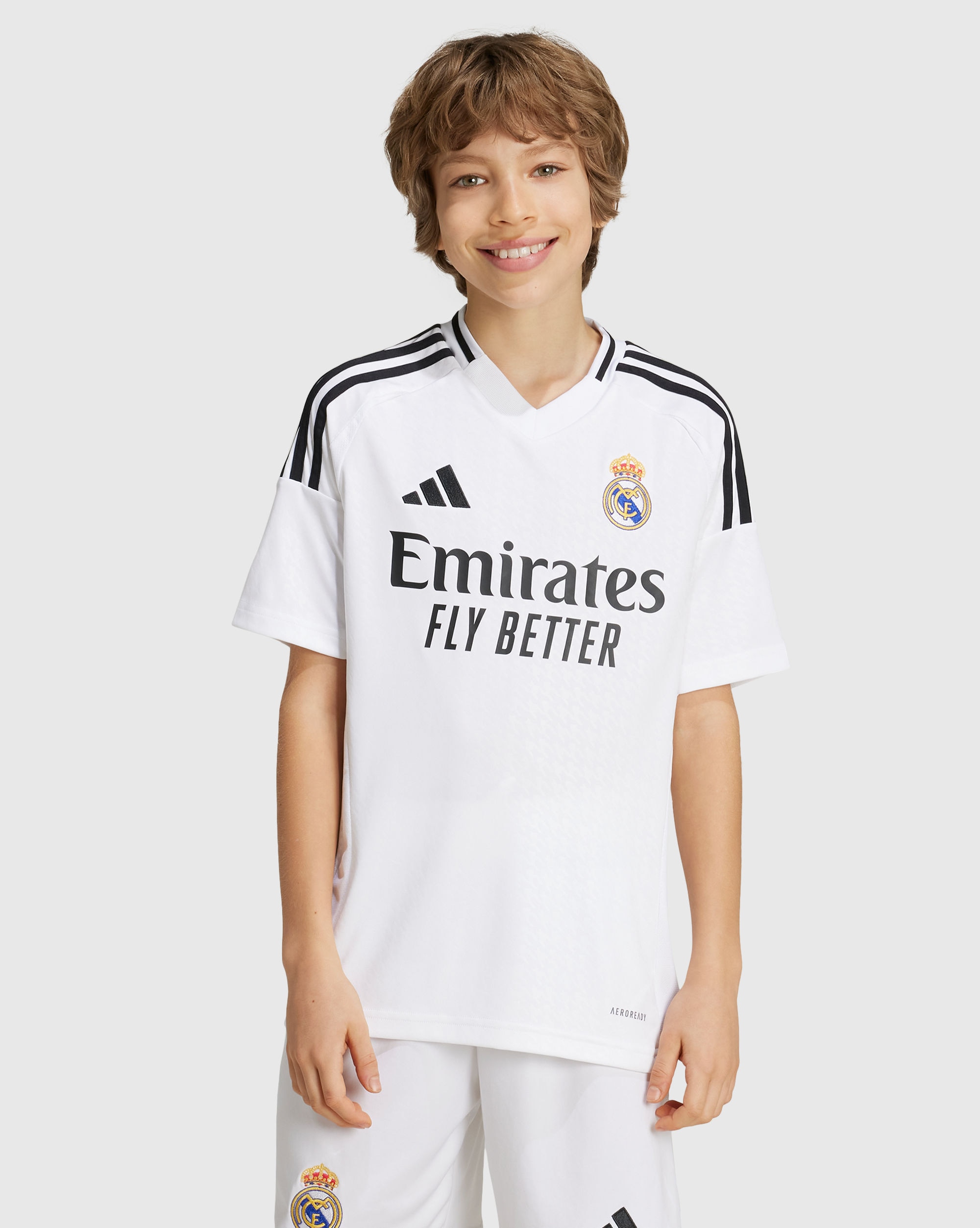 Maglia Home 24/25 Real Madrid Bianco Bambino