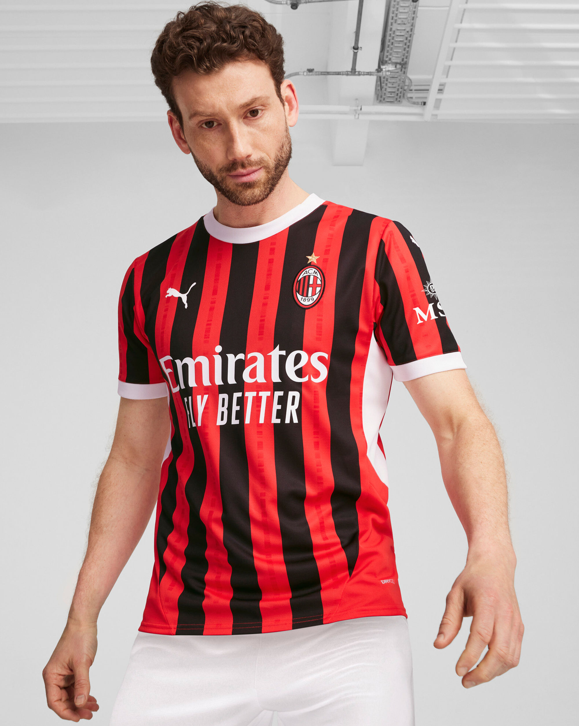 Maglia Home AC Milan 24/25 Rosso Nero Uomo