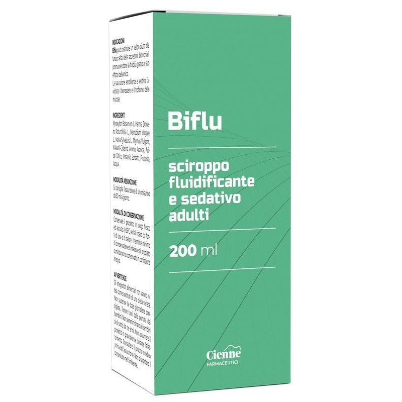 Cienne Distribuzione - Cienne Distribuzione Biflu Sciroppo Adulti Fluidificante E Sedativo Adulti 200 Ml