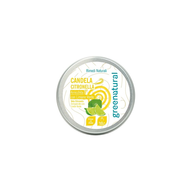 Green Project Italia - Green Project Greenatural Candela Citronella Limone Verde 45 G