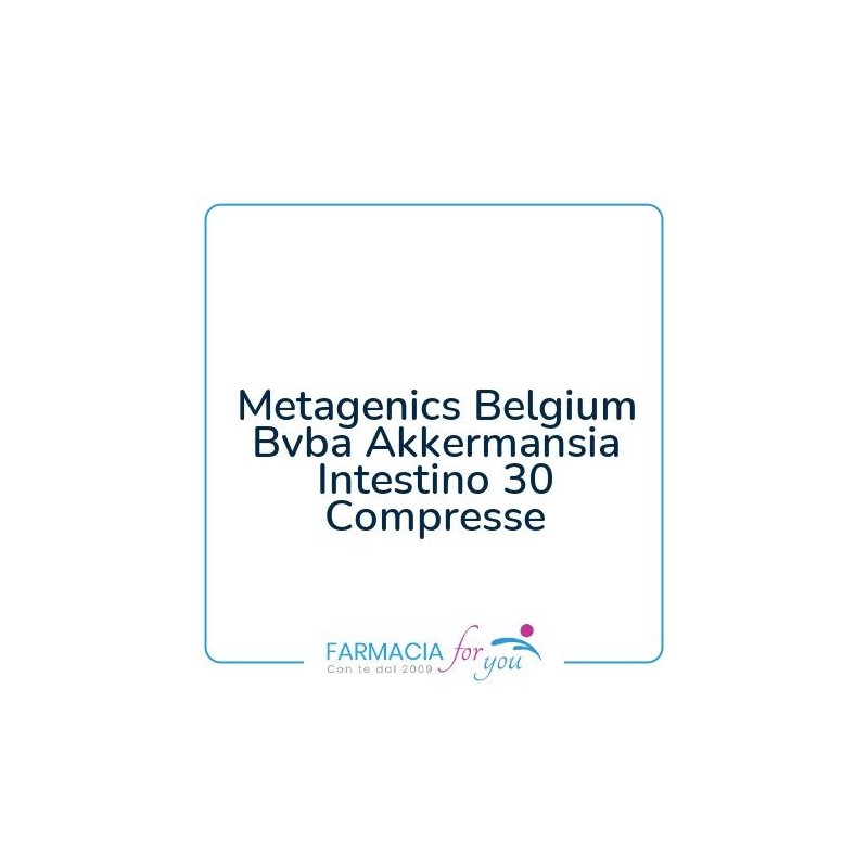 Metagenics Belgium Bvba - Metagenics Belgium Bvba Akkermansia Intestino 30 Compresse