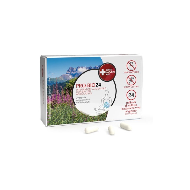 Swiss Natural Med - Swiss Natural Med Pro-bio24 30 Capsule Gastroresistenti