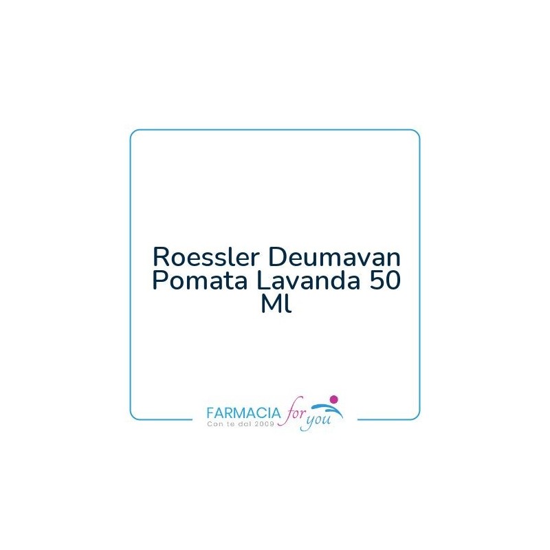 Roessler - Roessler Deumavan Pomata Lavanda 50 Ml