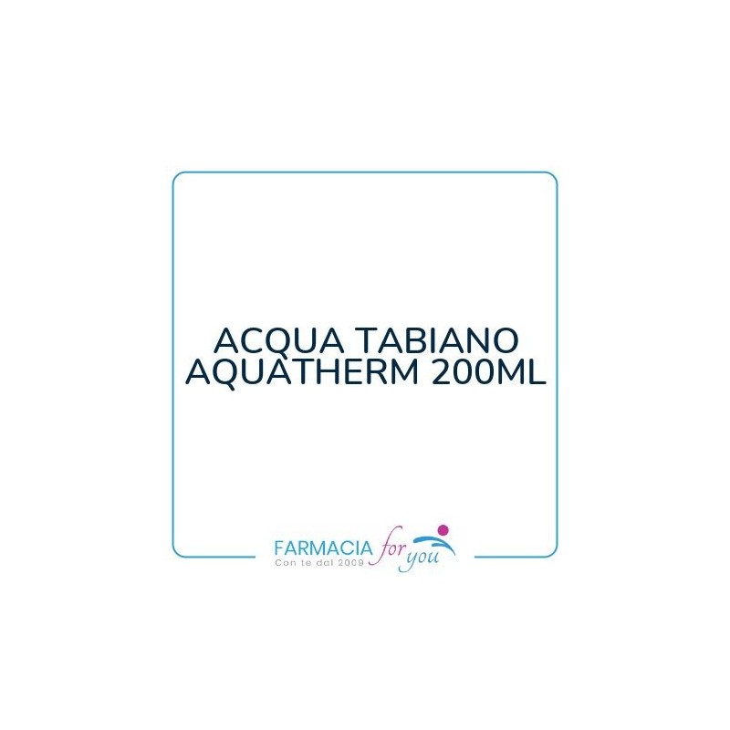 Terme Di Salsomagg. Tabiano - ACQUA TABIANO AQUATHERM 200ML