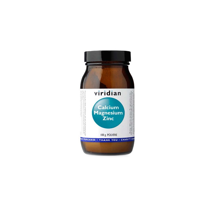 NATUR - Natur Viridian Calcium Magnesium Zinc 100g Polvere Viridian Calcio Magnesio Zinco