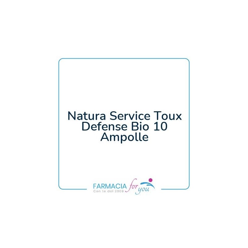 Natura Service - Natura Service Toux Defense Bio 10 Ampolle