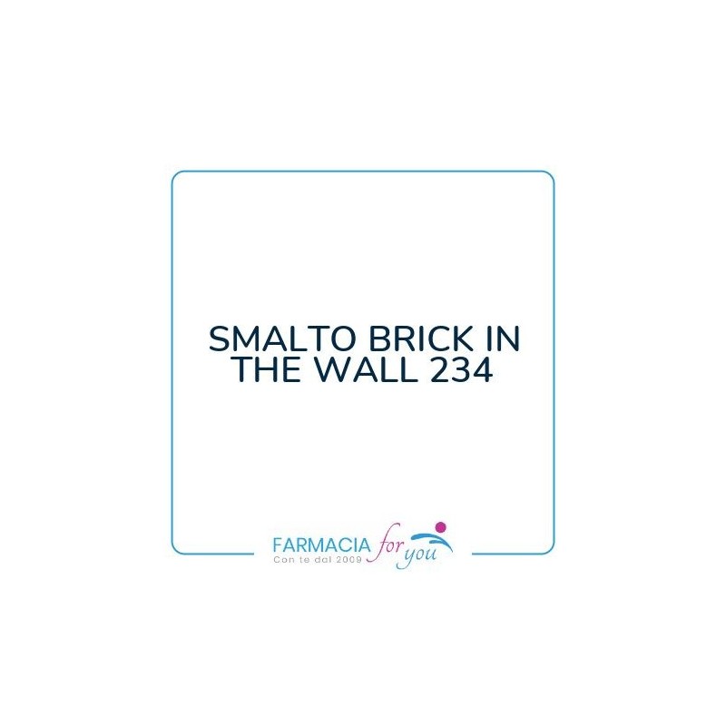 Cosmetica srl - SMALTO BRICK IN THE WALL 234