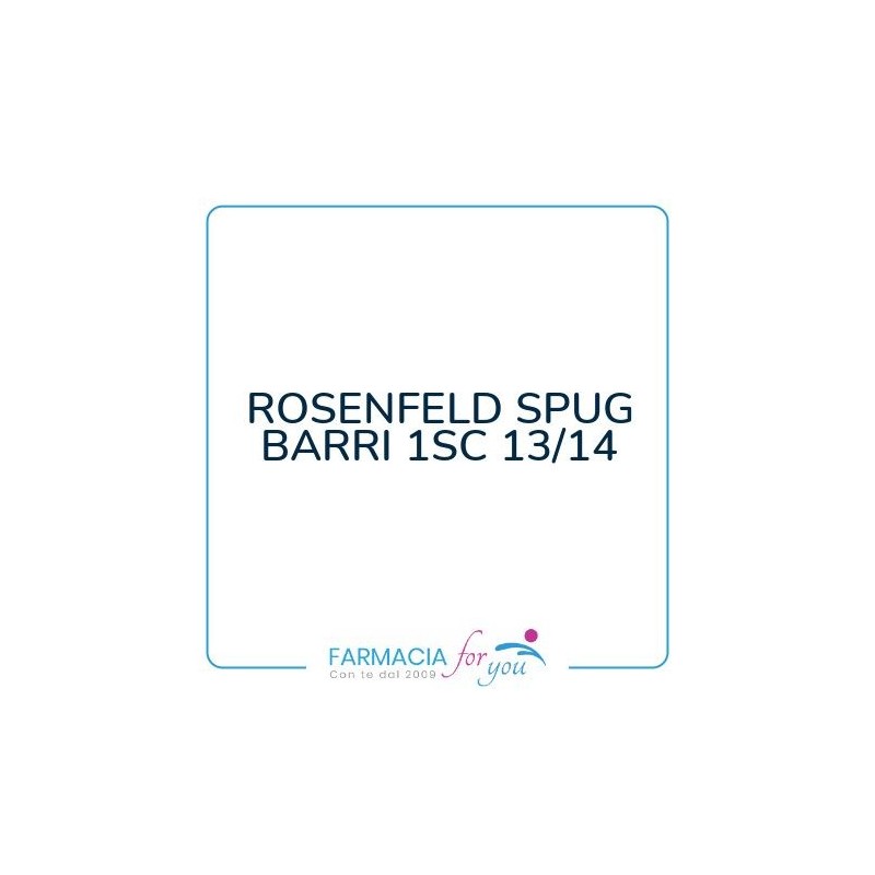 Rosenfeld srl - ROSENFELD SPUG BARRI 1SC 13/14