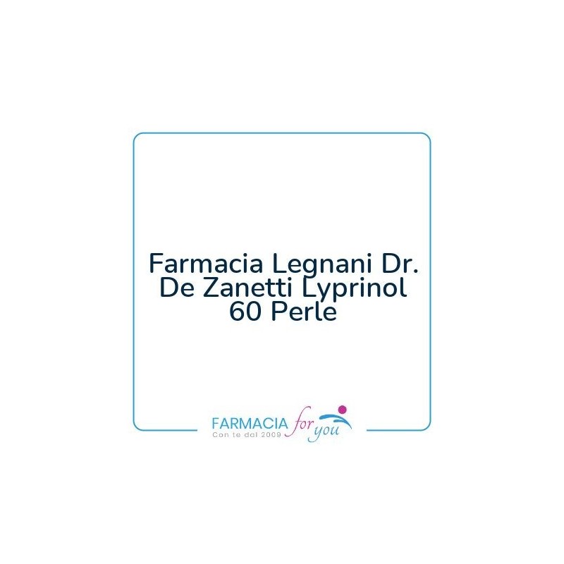 Farmacia Legnani Dr. De Zanetti - Farmacia Legnani Dr. De Zanetti Lyprinol 60 Perle