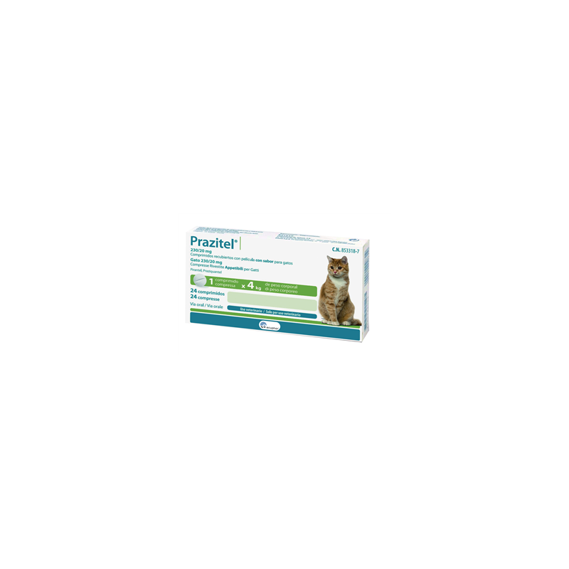 Ecuphar Italia - PRAZITEL GATTO*24CPR 230+20MG