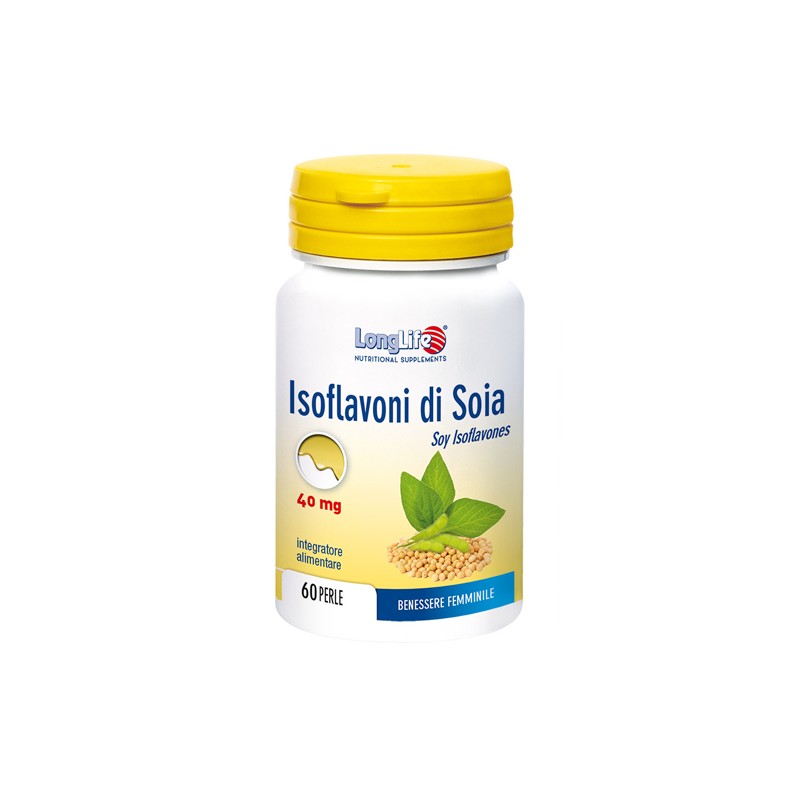 Longlife – Phoenix - Longlife Isoflavoni Soia 40 mg Integratore contro i disturbi della menopausa 60 Perle