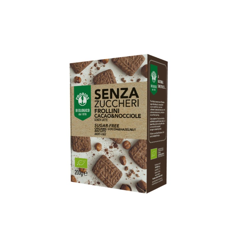 Probios - Probios Frollini Cacao/nocciole Senza Zucchero 200 G