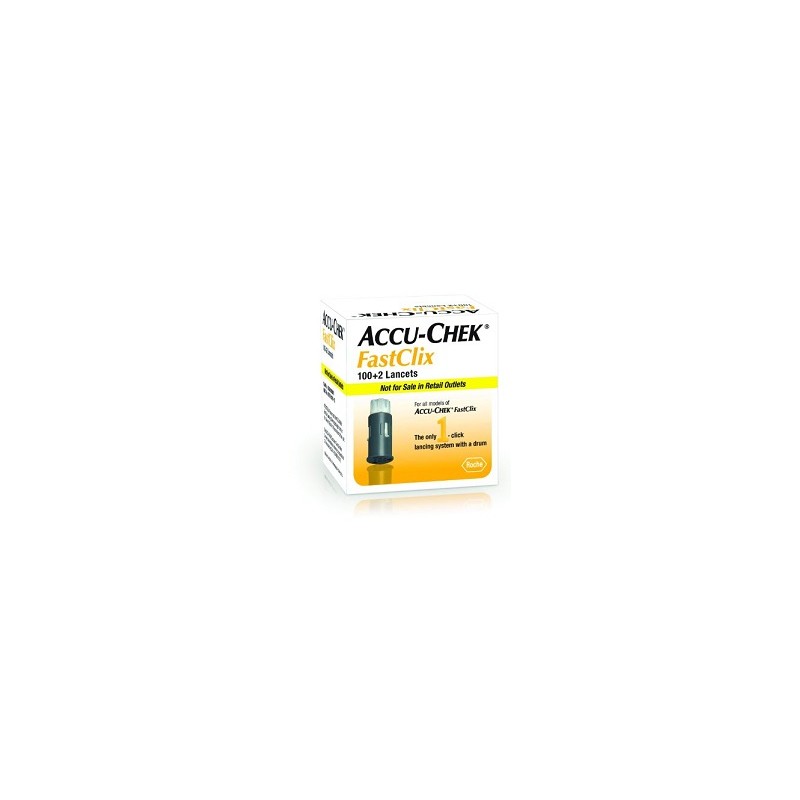Roche Diagnostics - Roche Diabetes Care Italy Lancette Pungidito Accu-chek Fastclix 100 + 2 Pezzi