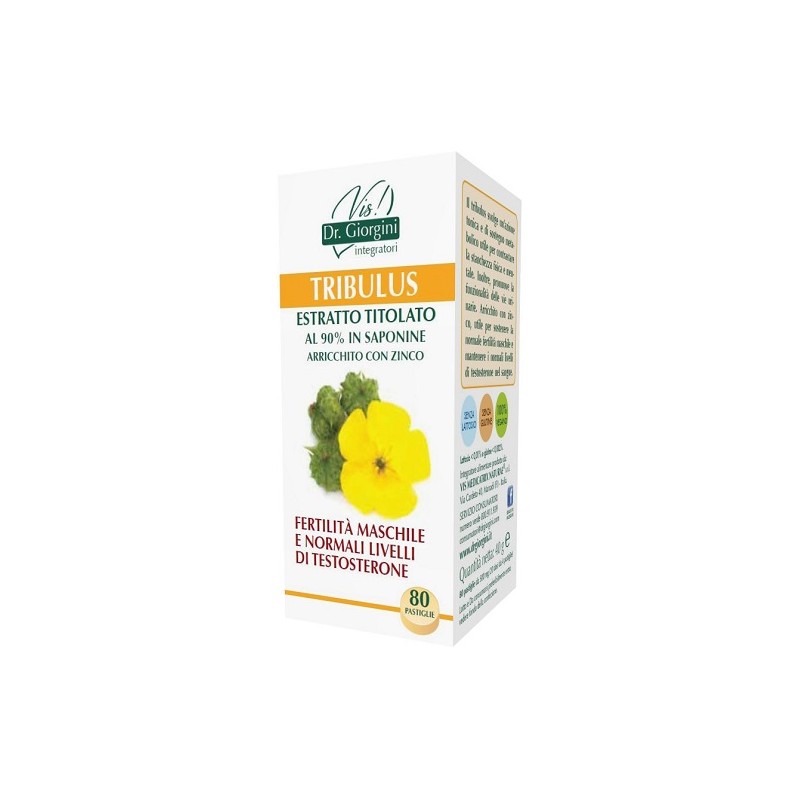 Dr. Giorgini Ser-vis - Dr. Giorgini Ser-vis Tribulus Estratto Titolato 80 Pastiglie