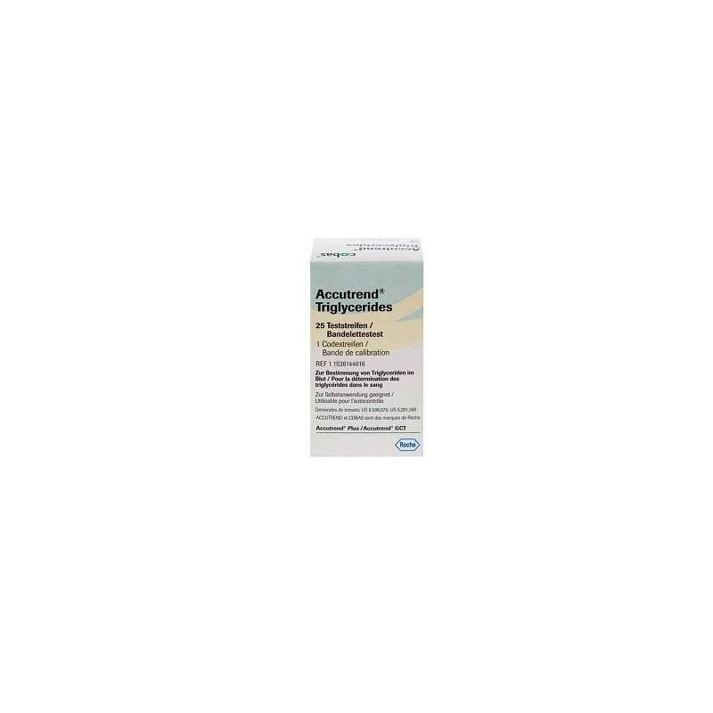 Roche Diagnostics - Roche Diagnostics Strisce Reattive Per Trigliceridi Accutrend 25 Pezzi