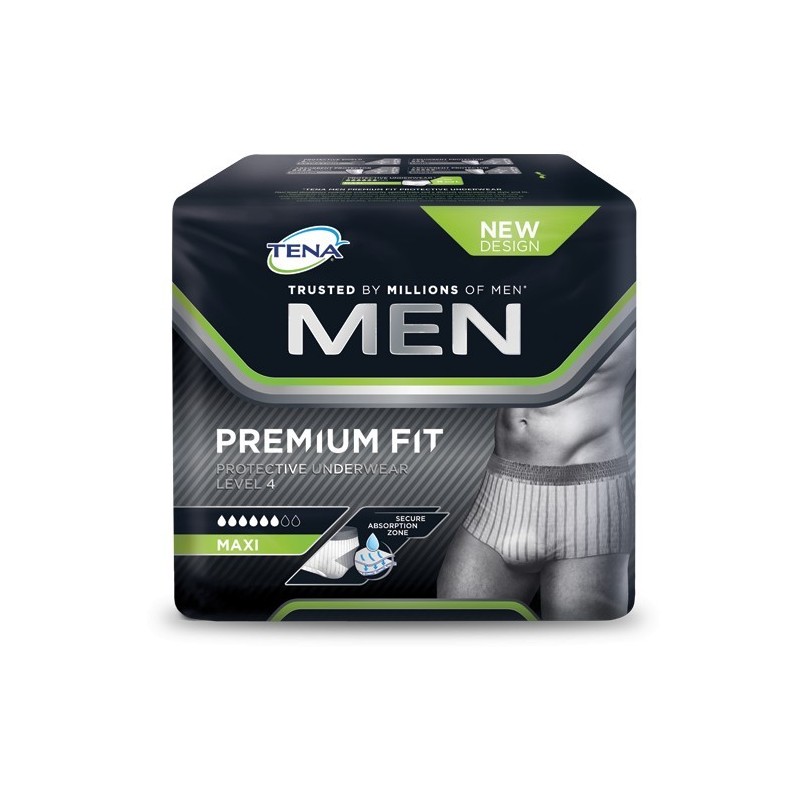 Tena - Essity Italy Mutandina Assorbente Maschile Tena Men Premium Fit Livello 4 Taglia Large 8 Pezzi